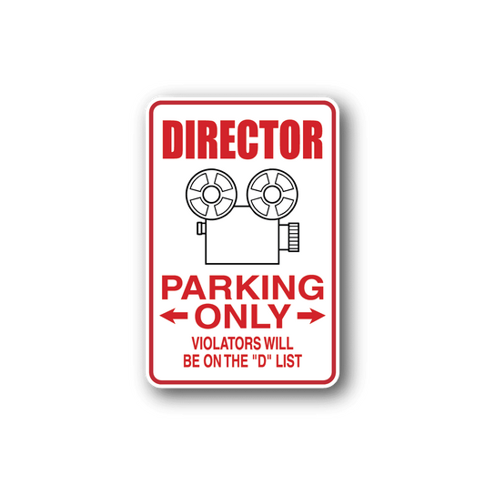 Image of Director Parking Only Sticker