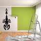 Black diving scorpion wall decal, detailed claws and spade-shaped tail