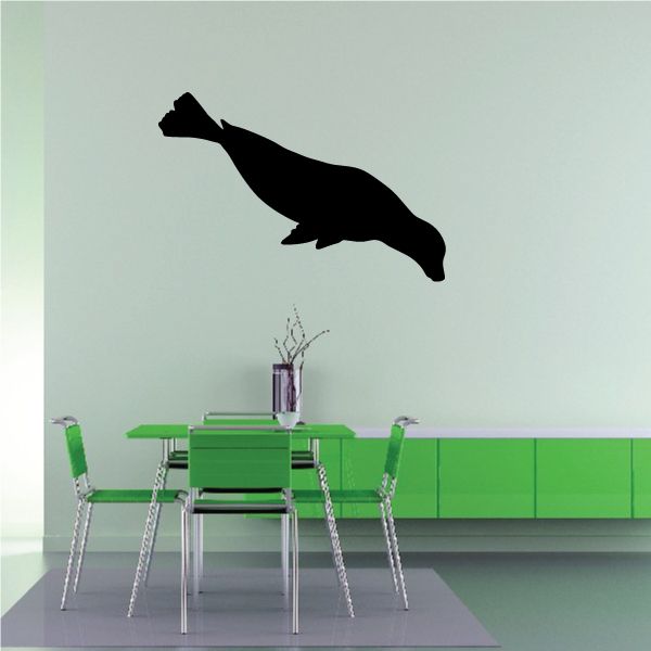 Image of Diving Seal Decal