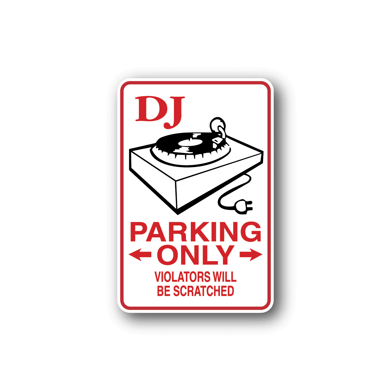 Image of DJ Parking Sticker