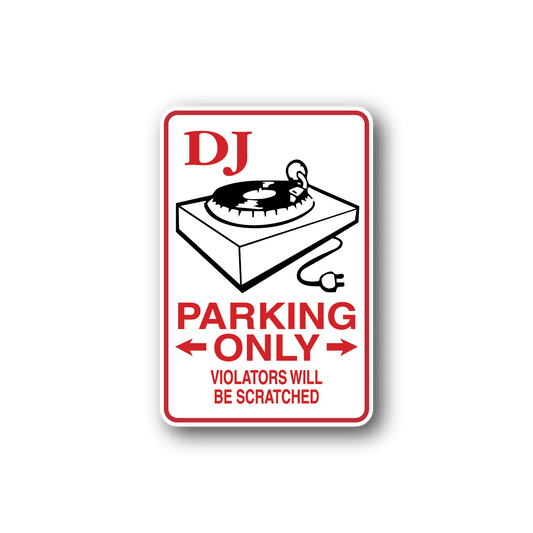 Image of DJ Parking Sticker