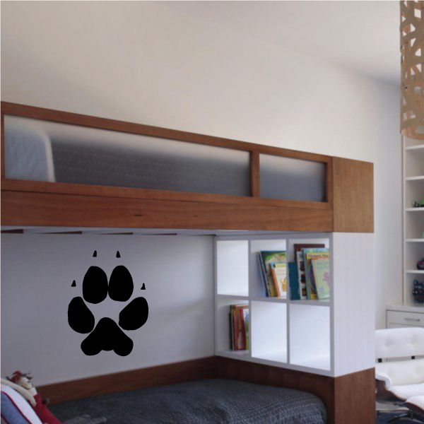 Image of Dog Paw Print Decal