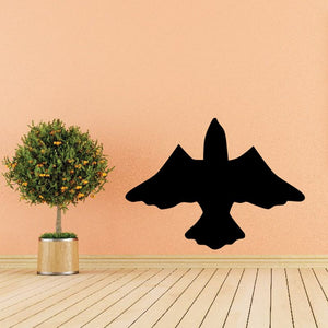 Black dove wall decal silhouette