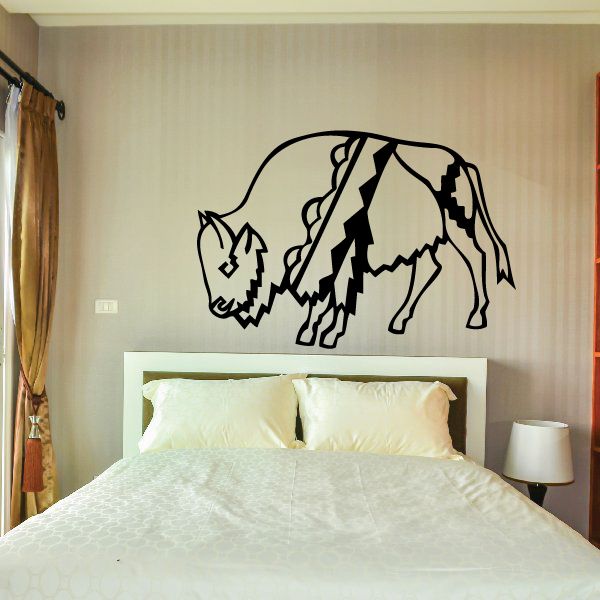 Image of Dressed Bison Buffalo Decal