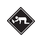 Drunk Guy Crossing Decal