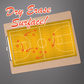 Dry Erase Basketball Court Sticker