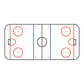 Dry Erase Hockey Rink Sticker