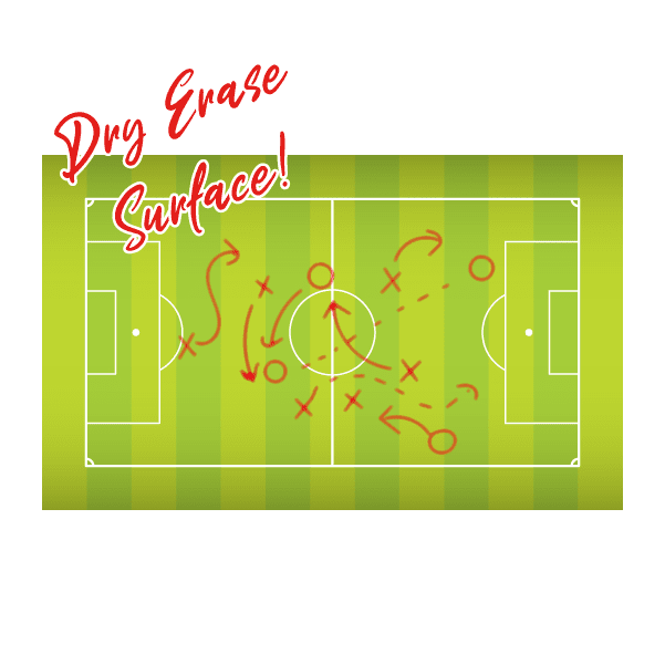 Dry Erase Soccer Field - Football Pitch Sticker