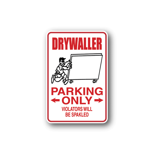 Image of Drywaller Parking Only Sticker