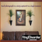 Wall decal with blue quote: Each photograph is a story captured in a single moment