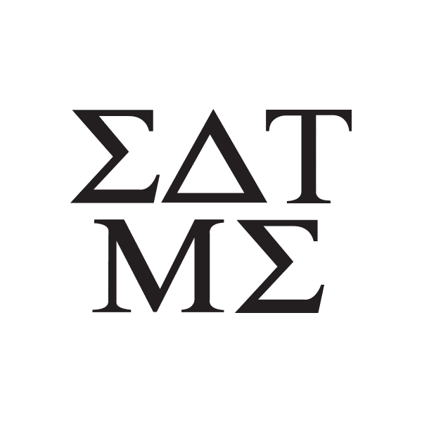 Eat Me Greek Letters Decal