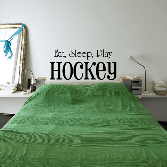 Image of Eat Sleep Play Hockey Wall Decal