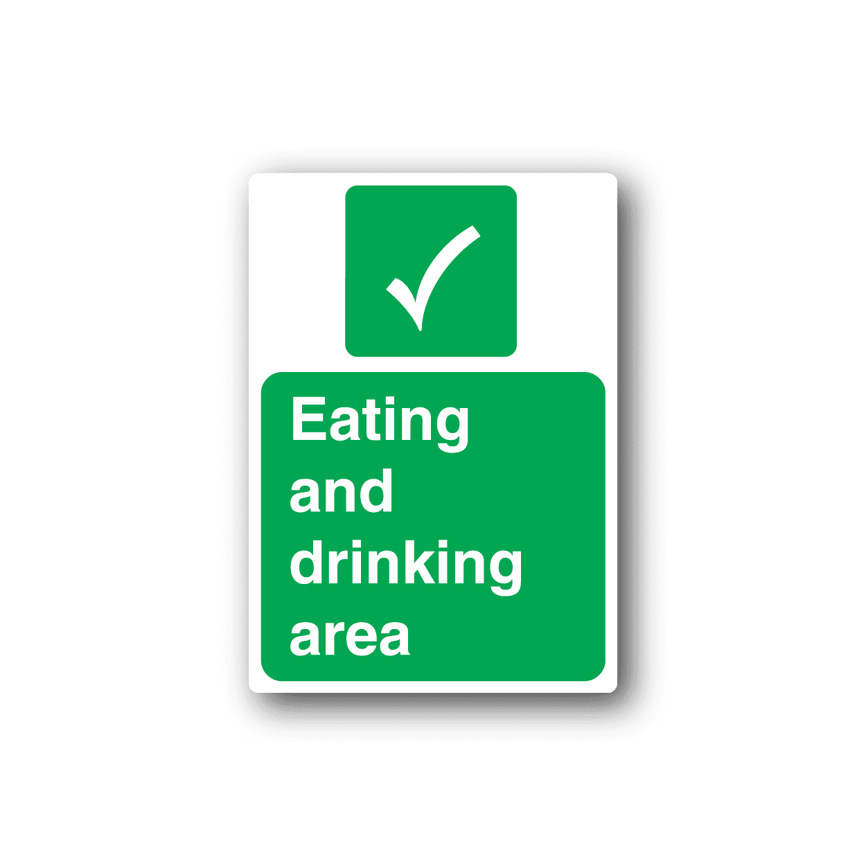 Eating And Drinking Area Sticker – Vinyl Disorder