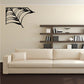 Spider web wall decal with corner web and spider