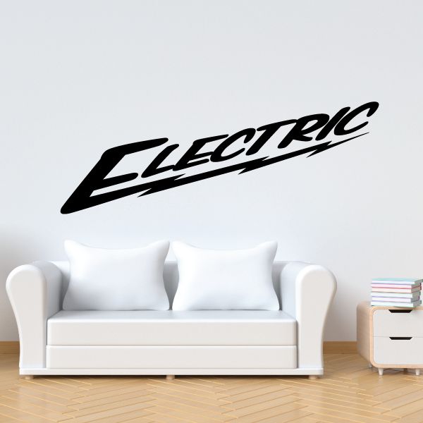 Image of Electric Wall Decal - Vinyl Decal - Car Decal - Business Sign - MC577