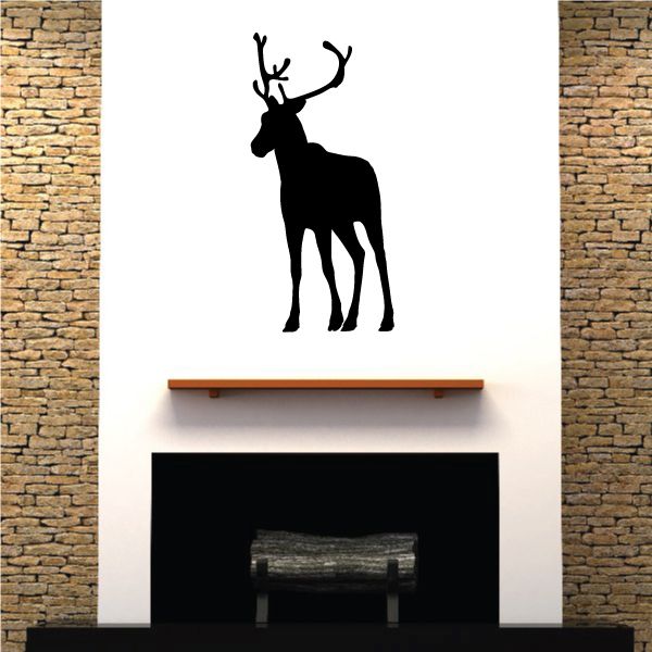 Image of Elegant Reindeer Standing Decal