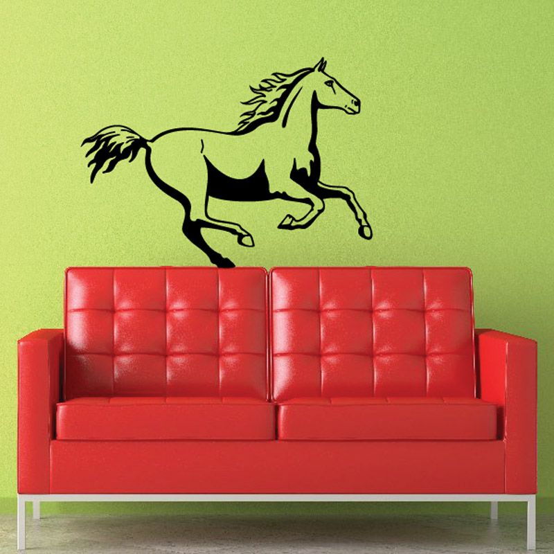 Image of Elegant Running Horse Decal