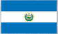 El Salvador flag sticker with blue-white-blue stripes and central coat of arms