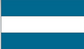 El Salvador flag sticker with blue and white horizontal stripes