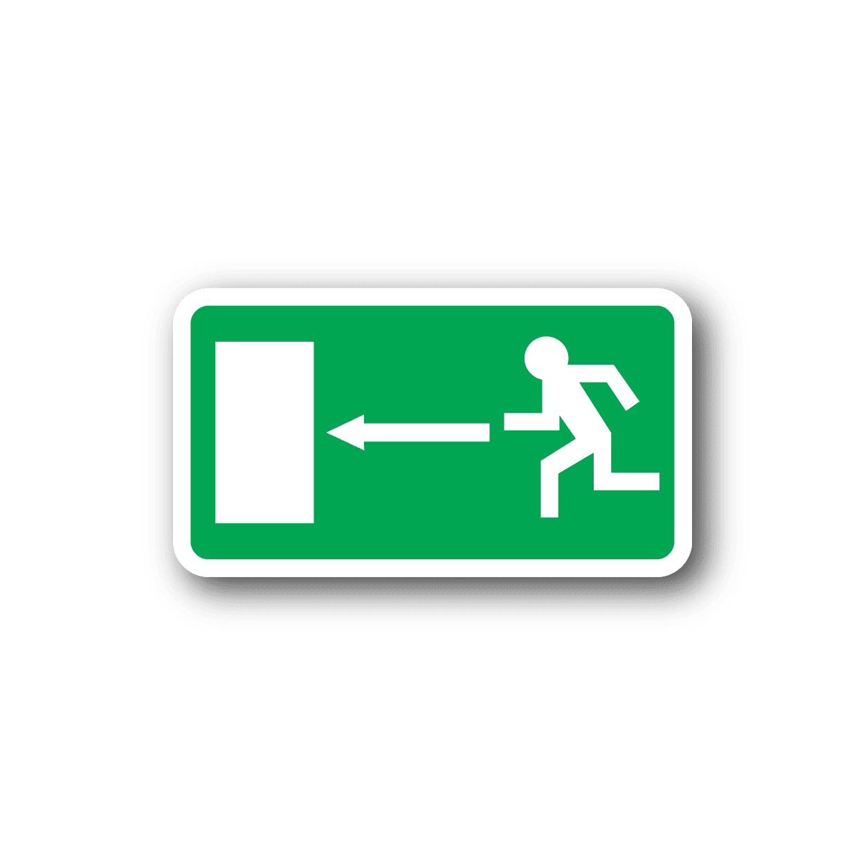 Image of Emergency Door Left Sticker