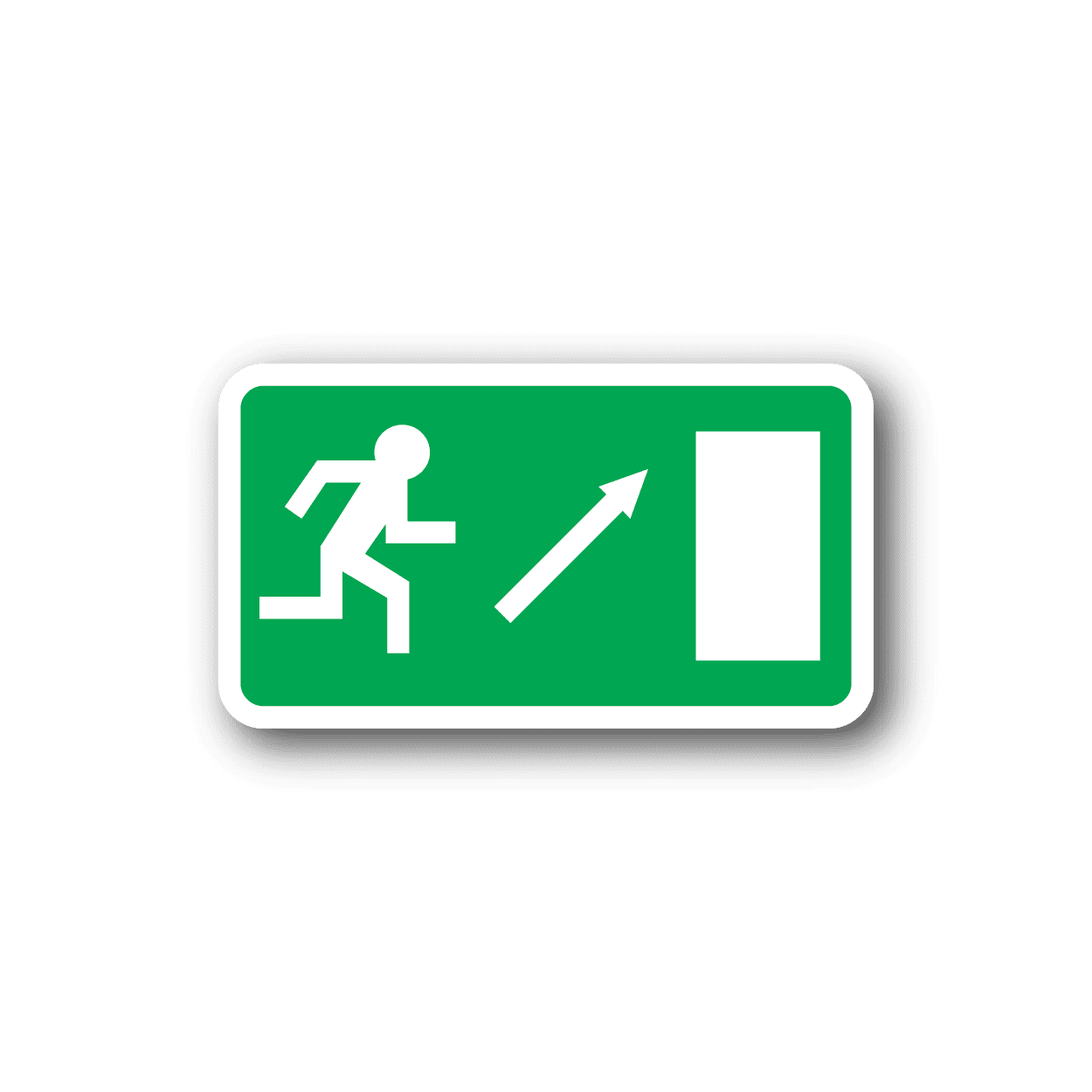 Image of Emergency Door Up Sticker