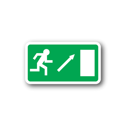 Image of Emergency Door Up Sticker