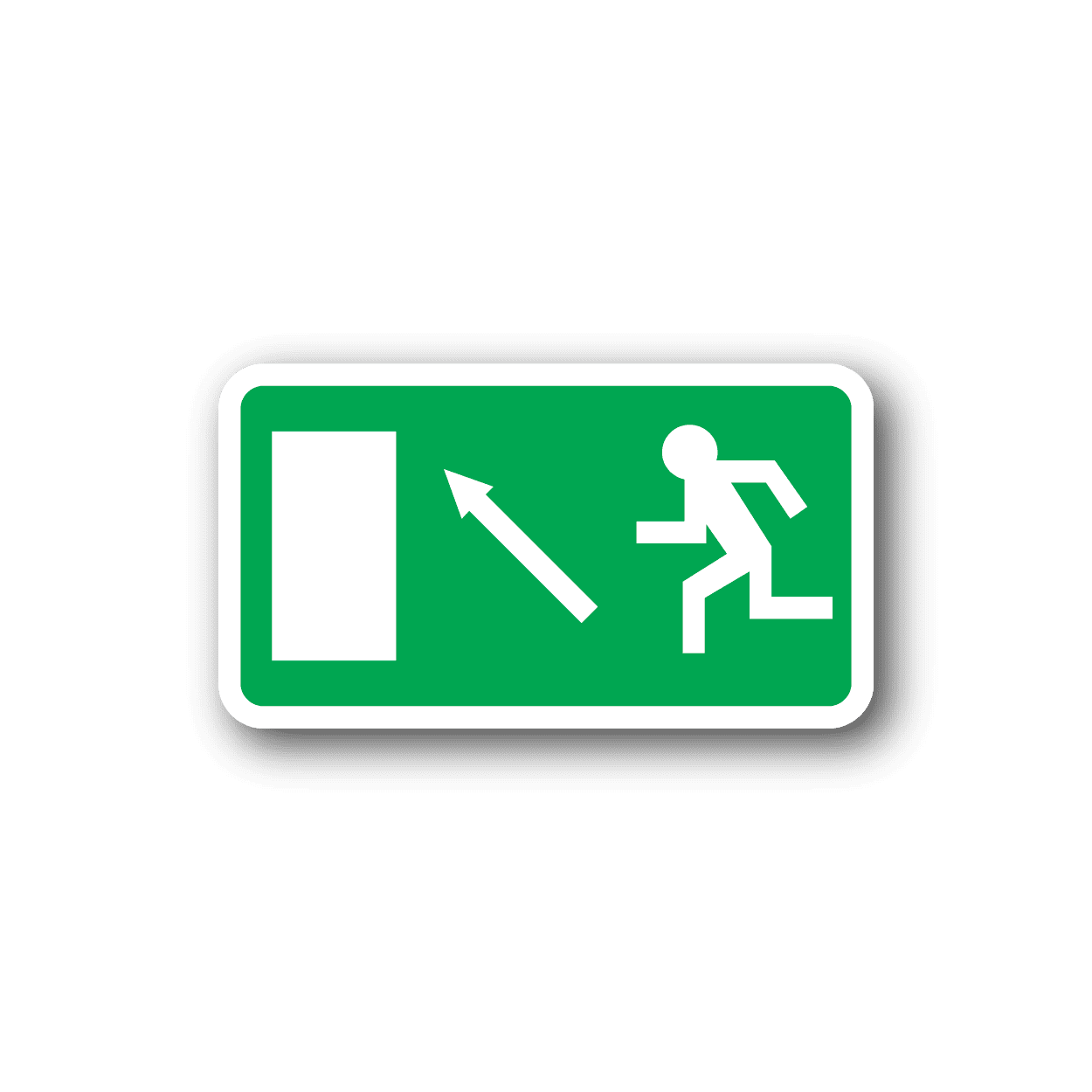 Image of Emergency Door Upstairs Sticker