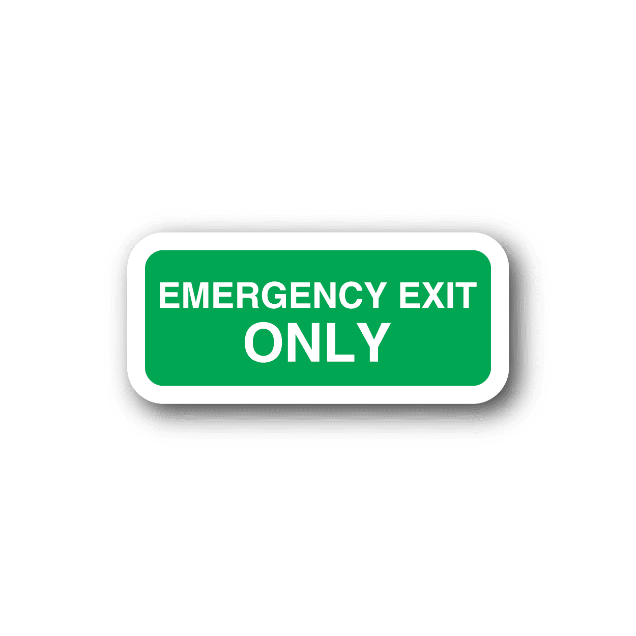 Image of Emergency Exit Only Sticker