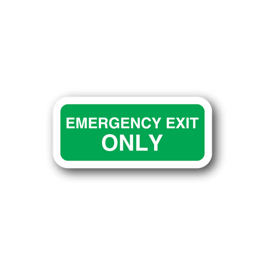 Image of Emergency Exit Only Sticker