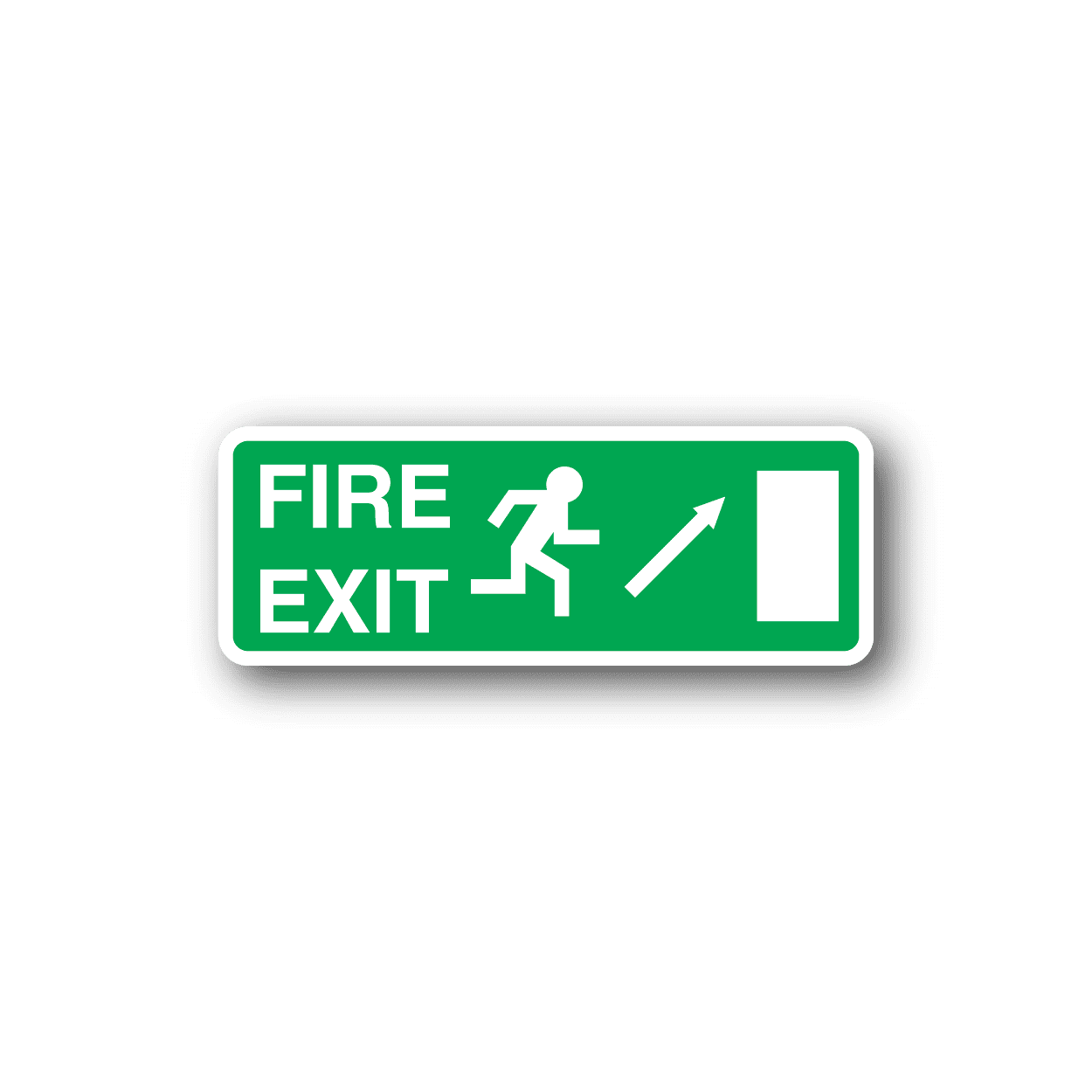 Emergency Fire Exit Sticker – Vinyl Disorder