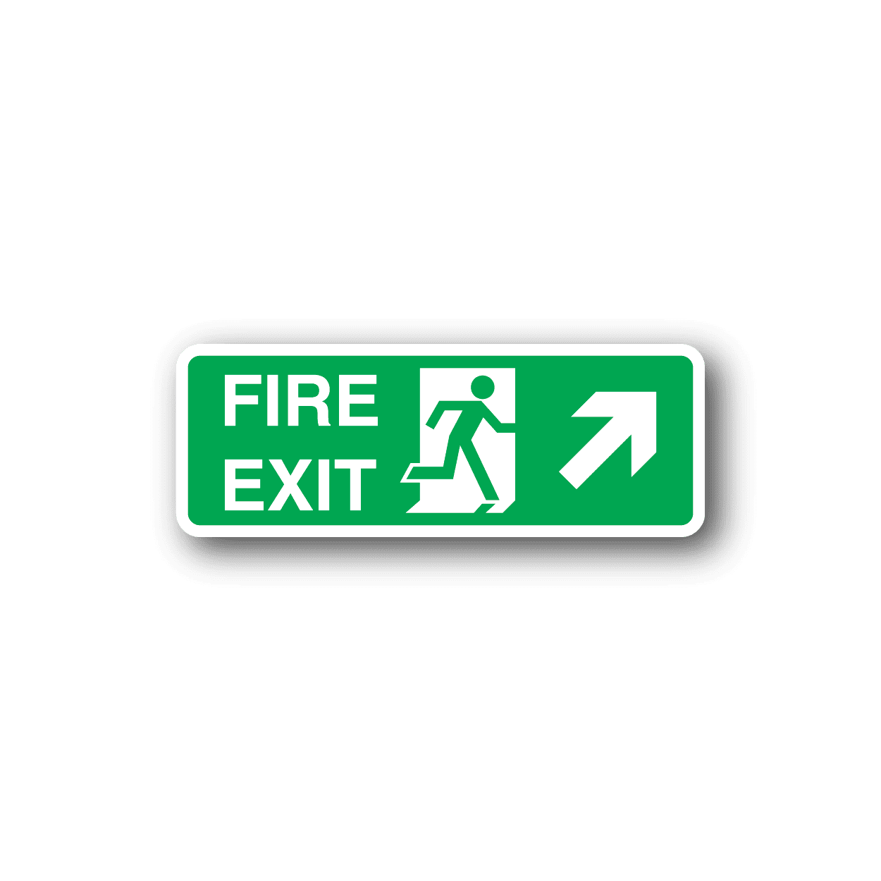 Image of Emergency Fire Exit There Sticker