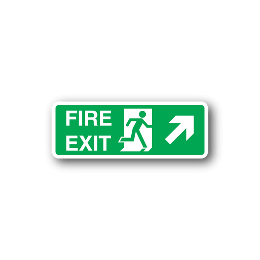 Image of Emergency Fire Exit There Sticker