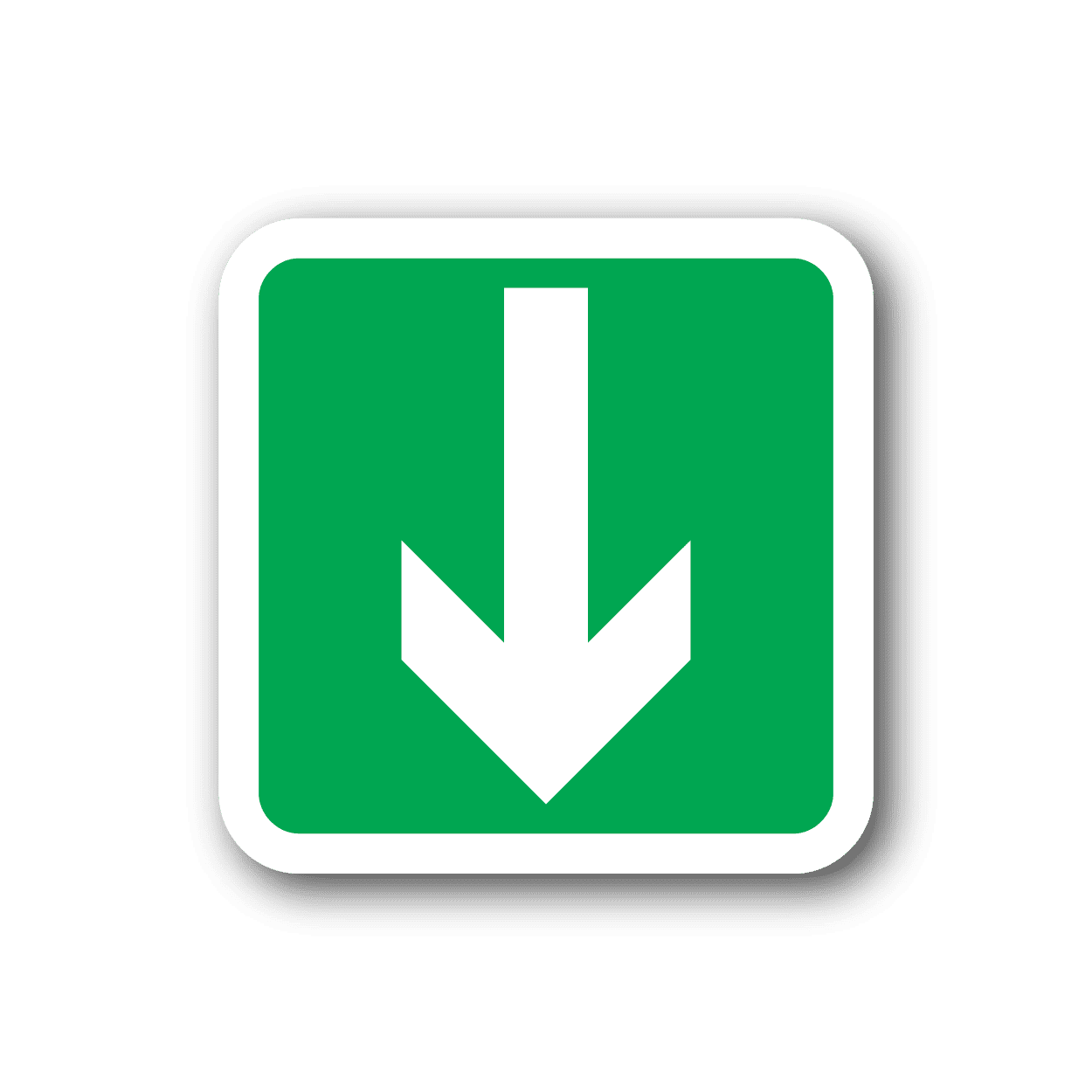 Image of Emergency Safety Arrow Sticker