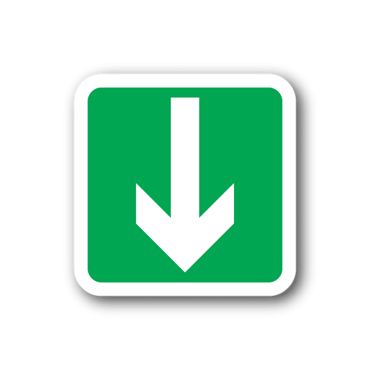 Image of Emergency Safety Arrow Sticker