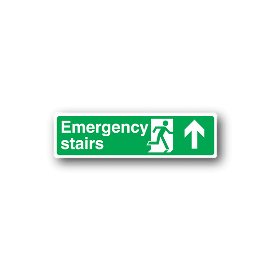 Image of Emergency Stairs Up Sticker