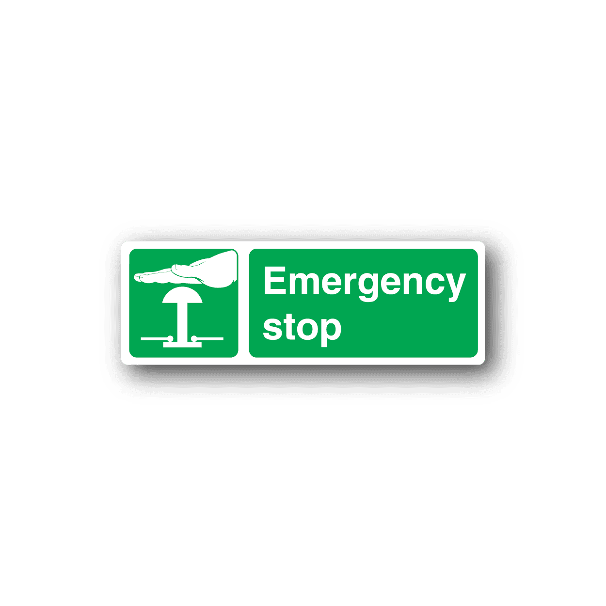 Image of Emergency Stop Safety Sticker