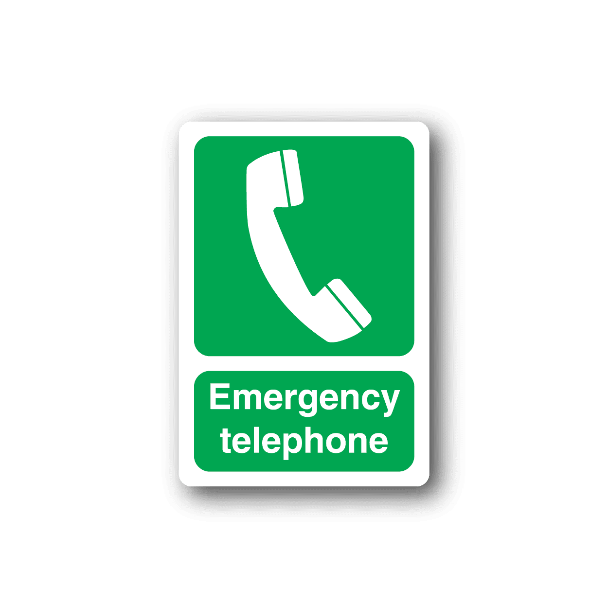 Image of Emergency Telephone Safety Sticker