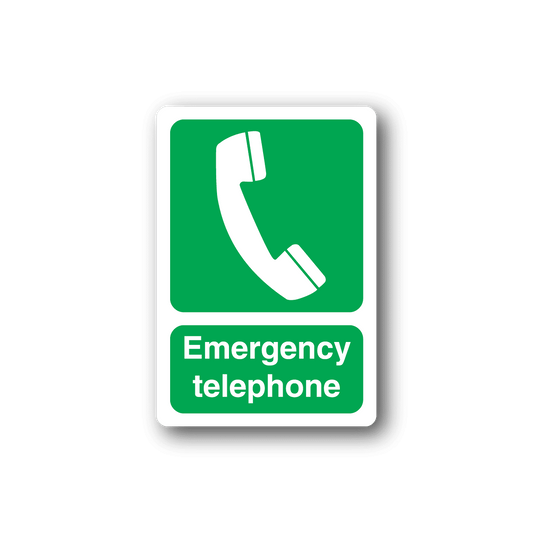 Image of Emergency Telephone Safety Sticker