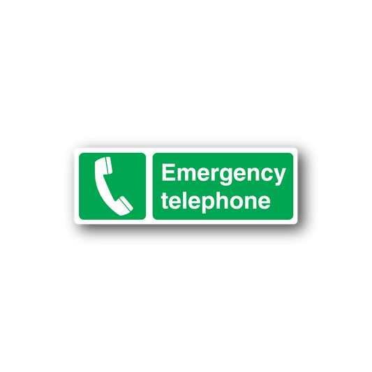 Image of Emergency Telephone Sticker