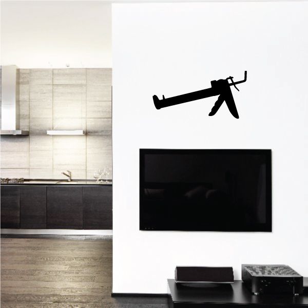 Image of Empty Caulk Gun Decal 