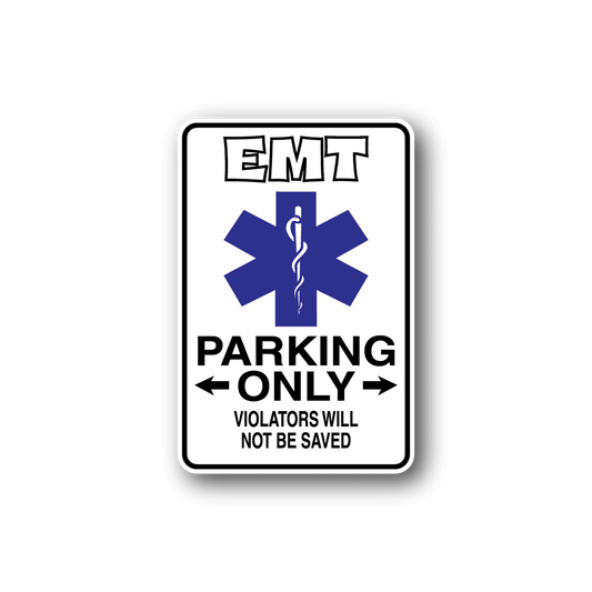 Image of EMT Parking Only Sticker