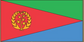 Eritrea flag sticker with yellow laurel emblem on red, green, and blue triangles