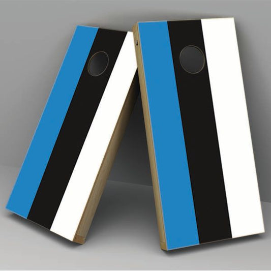 Estonia Flag Cornhole Board Vinyl Decal Wrap