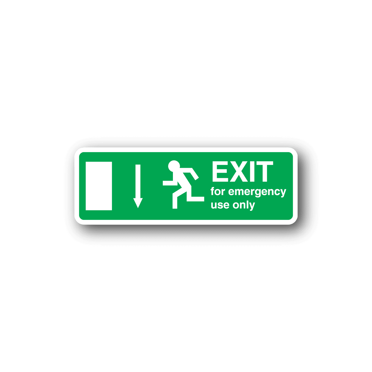 Image of Exit For Emergency Use Only Sticker