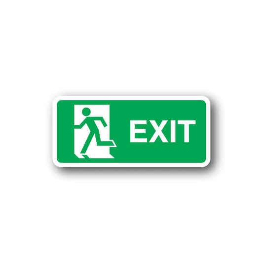 Image of Exit Green Sticker