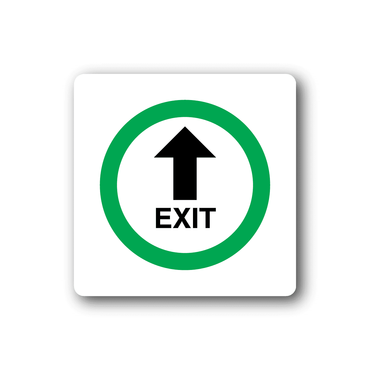 Image of Exit Straight Sticker