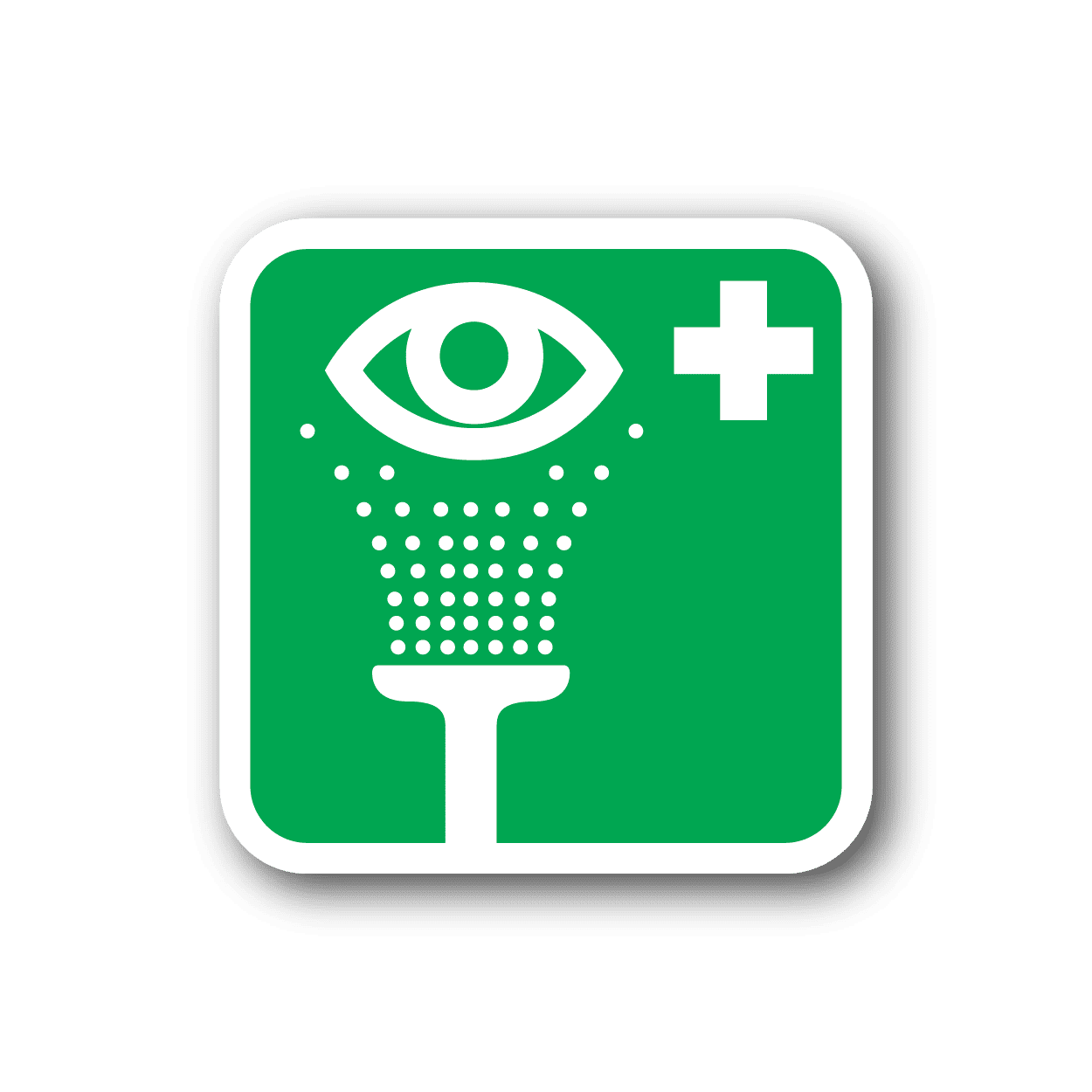 Image of Eye Wash Sticker