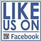 Like Us on Facebook Sticker - Vinyl Sticker - Car Sticker - 004, isolated printed sticker artwork