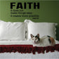 Faith wall decal text: it makes them possible, Luke 1:37