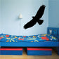 Flying falcon wall decal, black silhouette